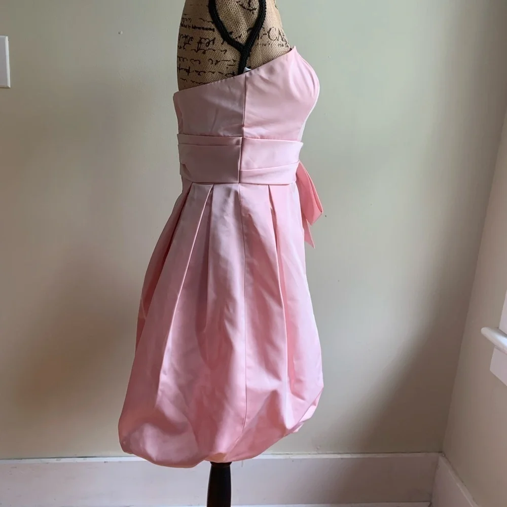 Love pink strapless dress size 6 Style A14